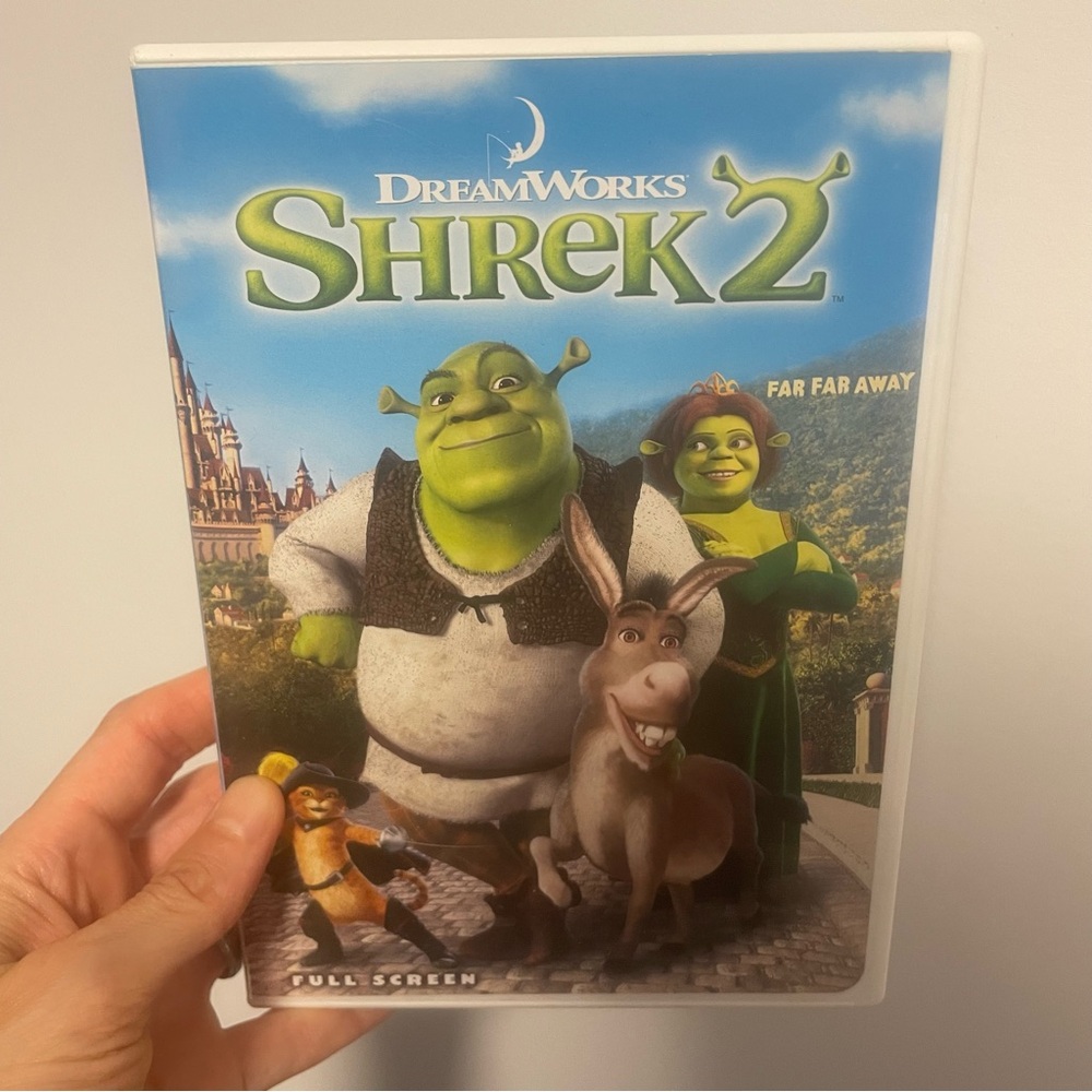 DreamWorks Shrek 2 DVD with Blue and White Cover